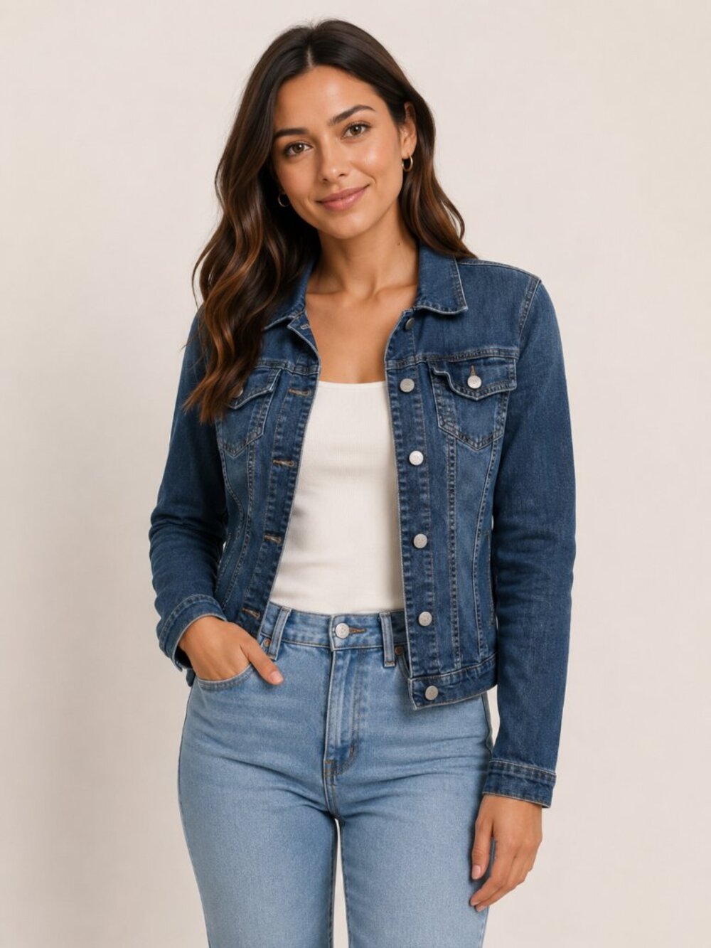 Nicely used : Blue Jean jacket Large